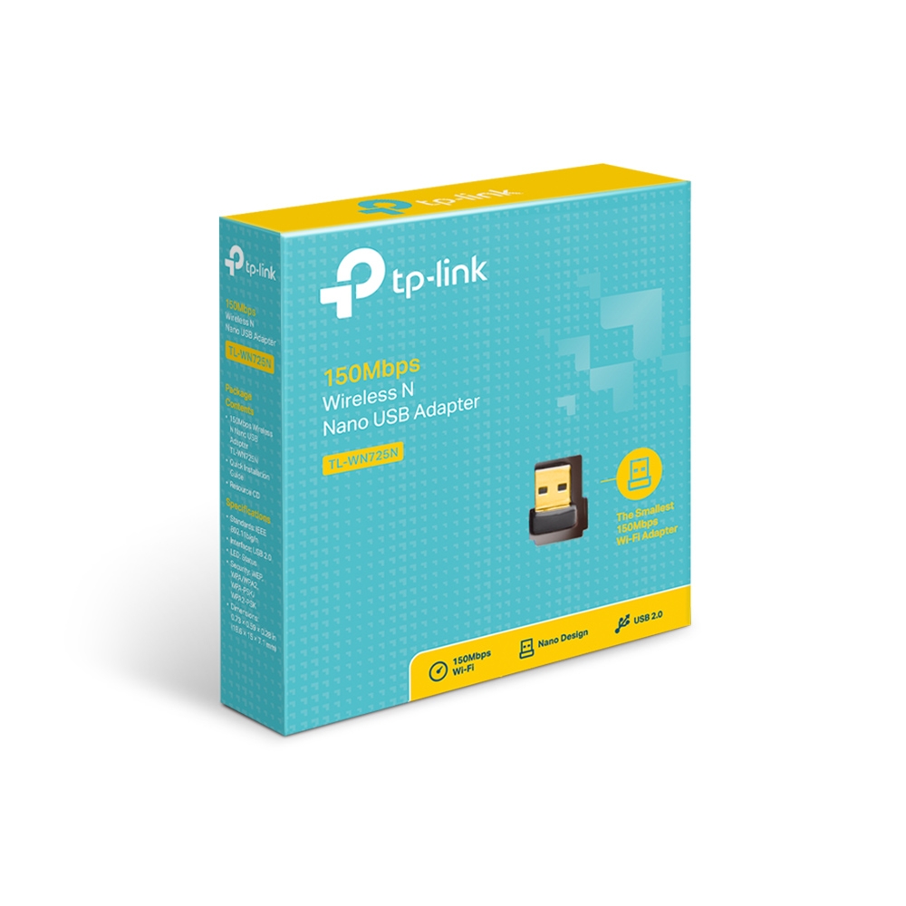 695_CMT_171023 TP-LINK TL-WN725N ADATTATORE WIRELESS USB 2.0 NANO 150M 802.11 n/g/b