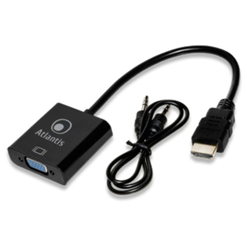 --670-030320 CAVO ADATTATORE ATLANTIS HDMI TO audio analogico (jack 3,5mm) 20cm A04-HDMI_VGA