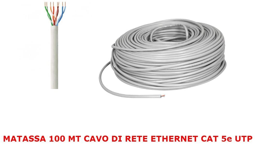 1695-18220 CAVO RETE FLESSIBILE LINK MATASSA CAT 5E 100MT