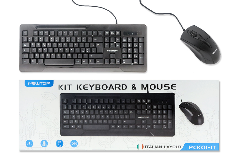 NEWTOP TASTIERA + MOUSE KIT PC