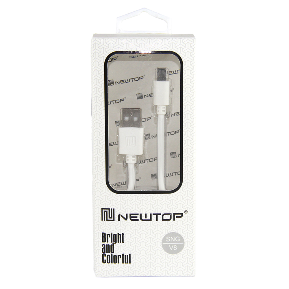 69_1520 NEWTOP BASIC USB 1M MICRO USB_BIANCO