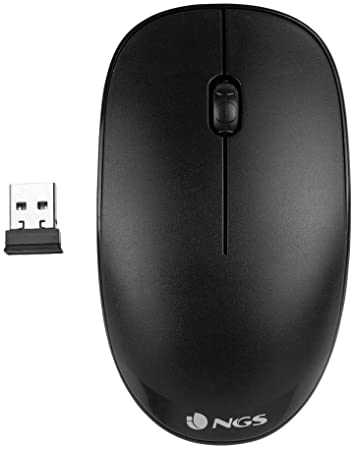600_ABA_15421 NGS MOUSE FOG WIRELESS NERO 2.4 GhZ,2 TASTI + SCROLL ean 8435430605044