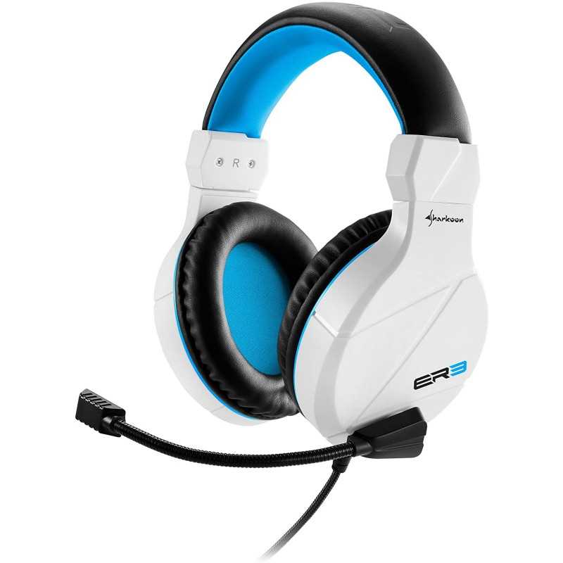 --1109_RUN_1542021 RUSH ER3 WHITE - SHARKOON CUFFIE GAMING CON MIC