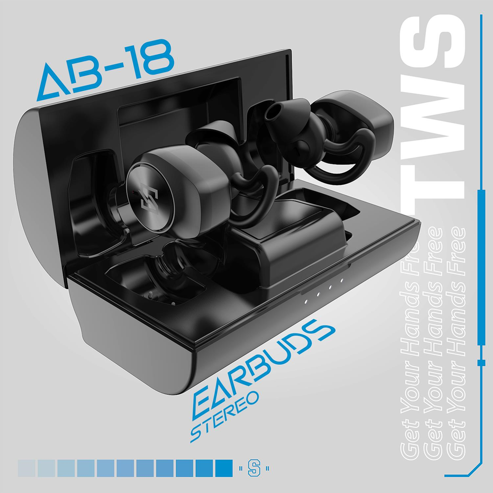 1828_NWT_16421 NEWTOP AB18 AURICOLARI WIRELESS TWS 5.0